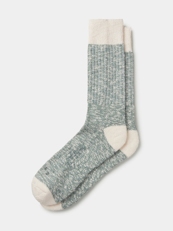 Aubin Green Twist Dale Twist Sock | Socks