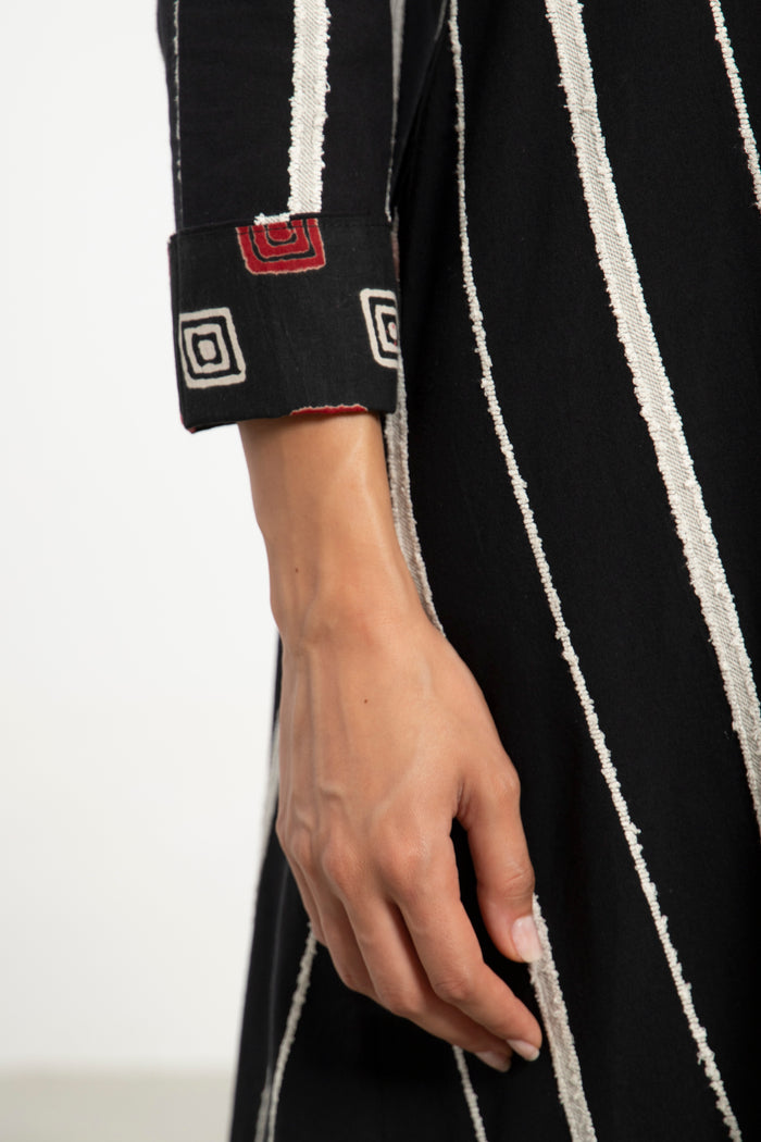 Dalia Cotton Black and White Two-Piece Set