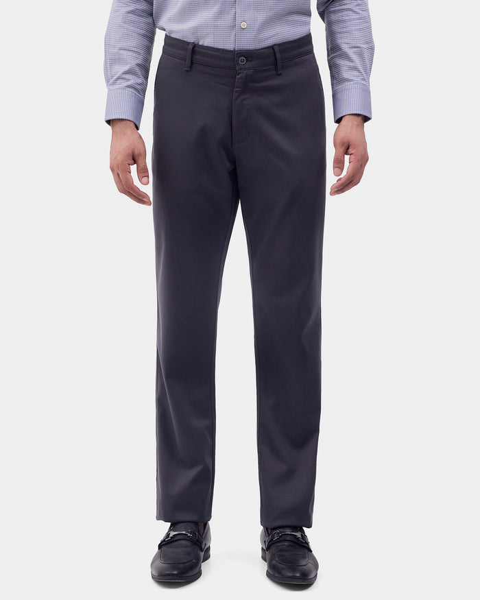 Dark Grey Textured Khakis - Monta