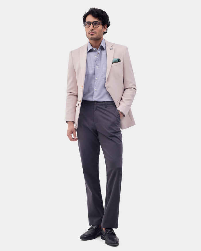 Dark Grey Textured Khakis - Monta