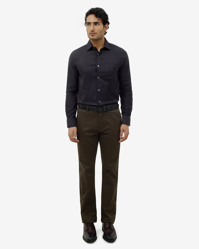 Dark Olive Solid Khakis - Sinai