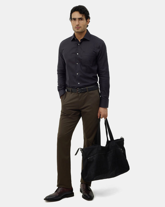 Dark Olive Solid Khakis - Sinai