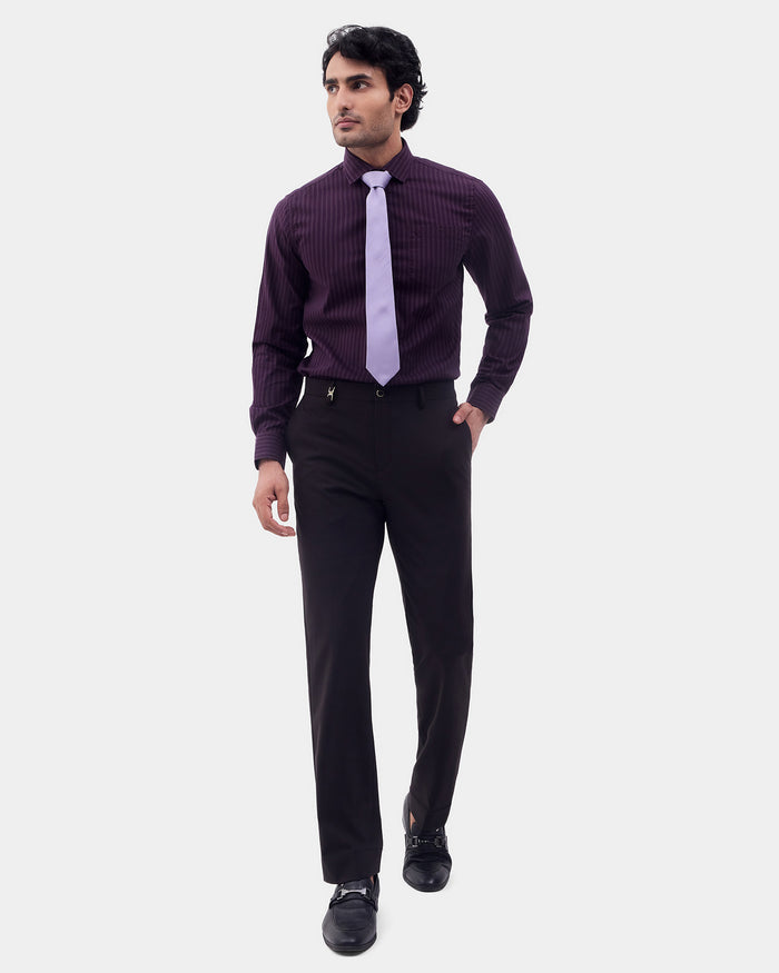 Dark Purple Stripe Shirt - Korn