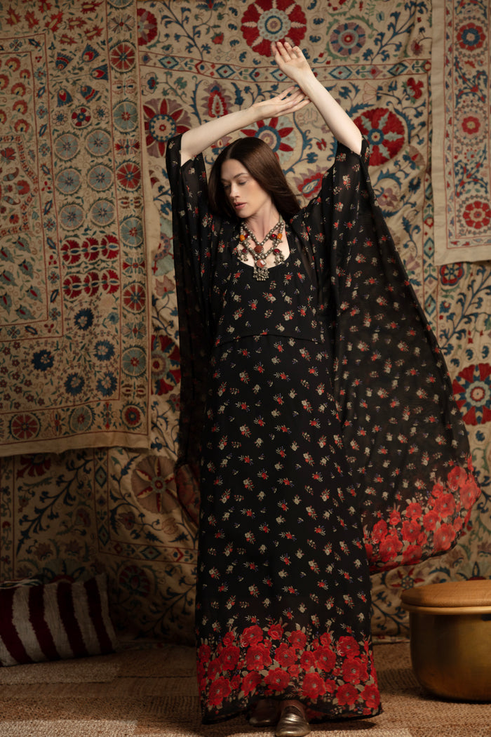 Deli Printed Silk Dress