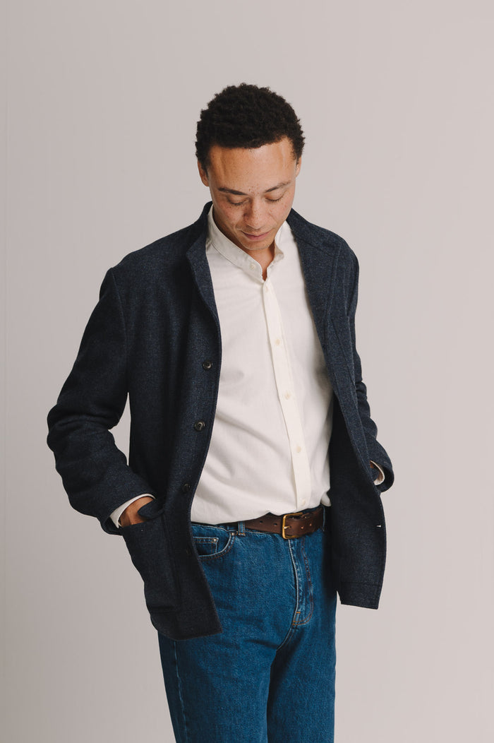 Denim Blue Twill Teba Jacket, Teba Jacket - SIRPLUS