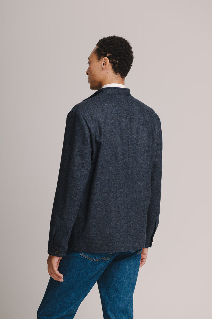 Denim Blue Twill Teba Jacket, Teba Jacket - SIRPLUS