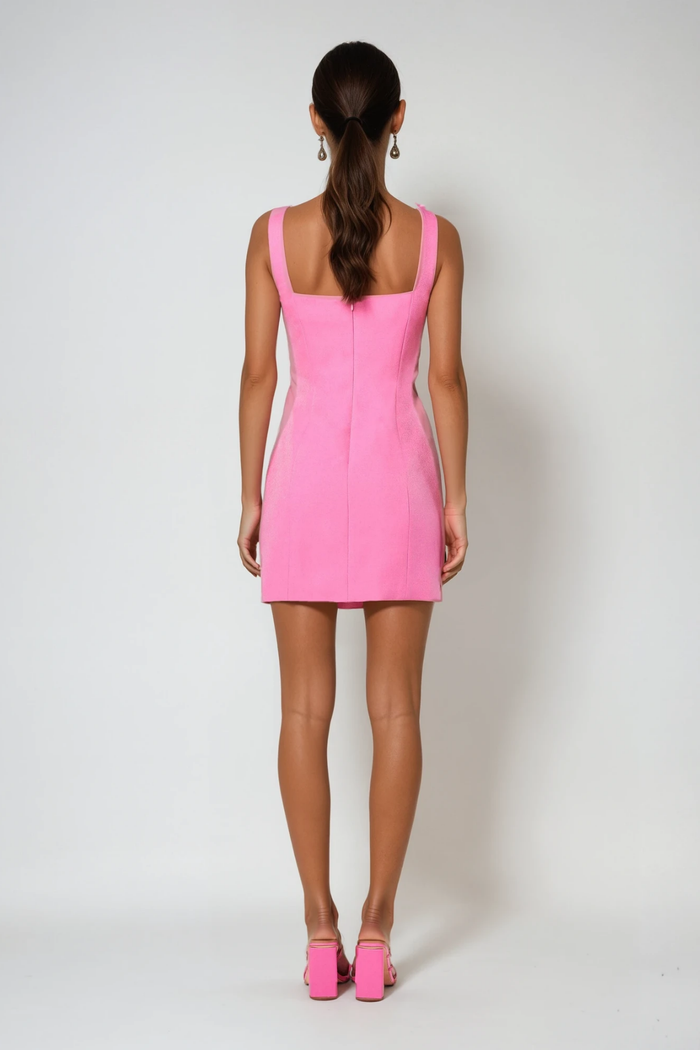 Deror Sleeveless Flower Mini Dress
