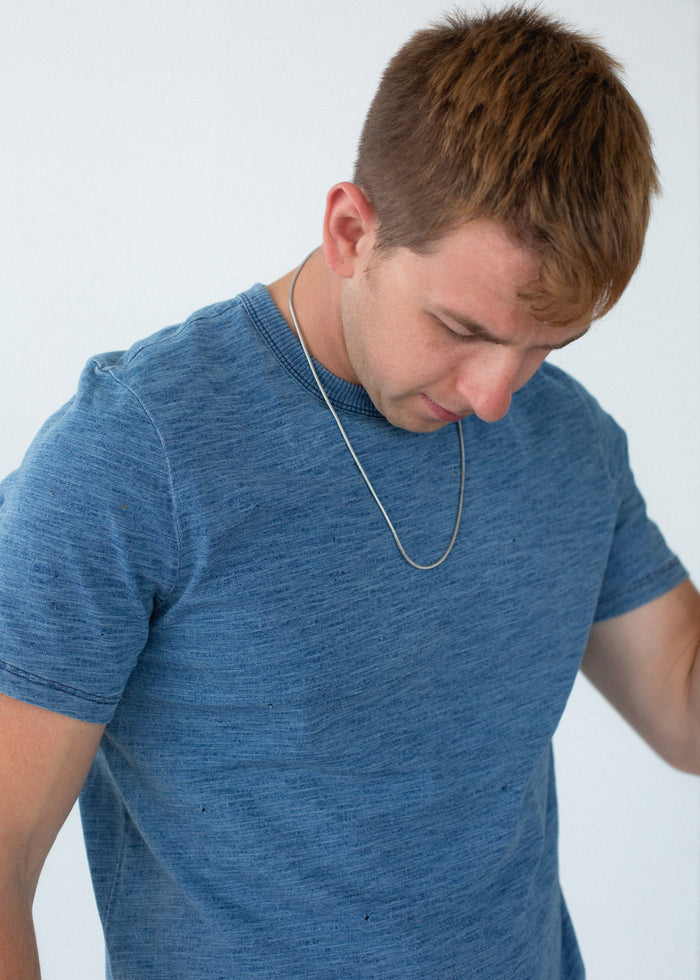 Distressed Indigo Tee