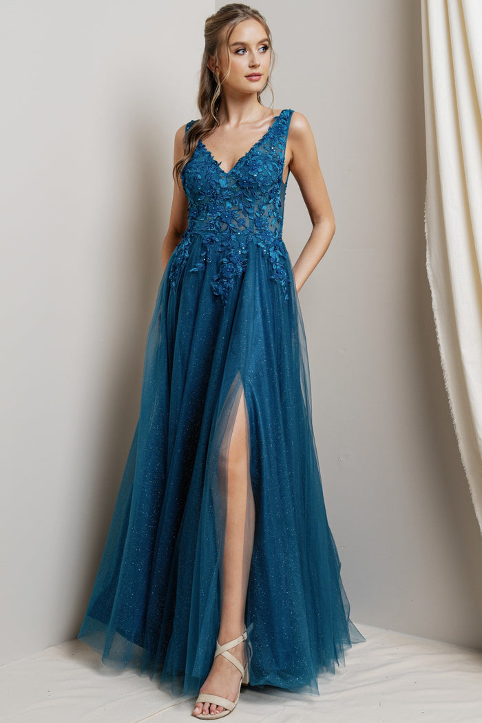 Donatella Dress in Teal