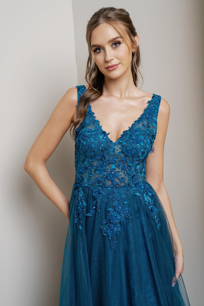 Donatella Dress in Teal