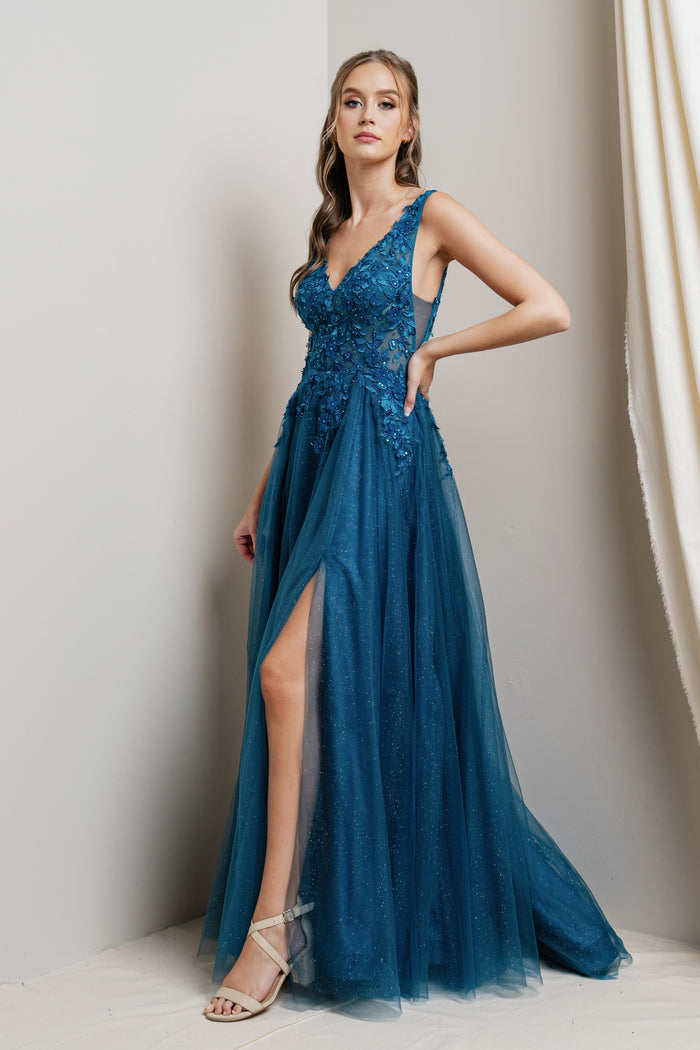 Donatella Dress in Teal
