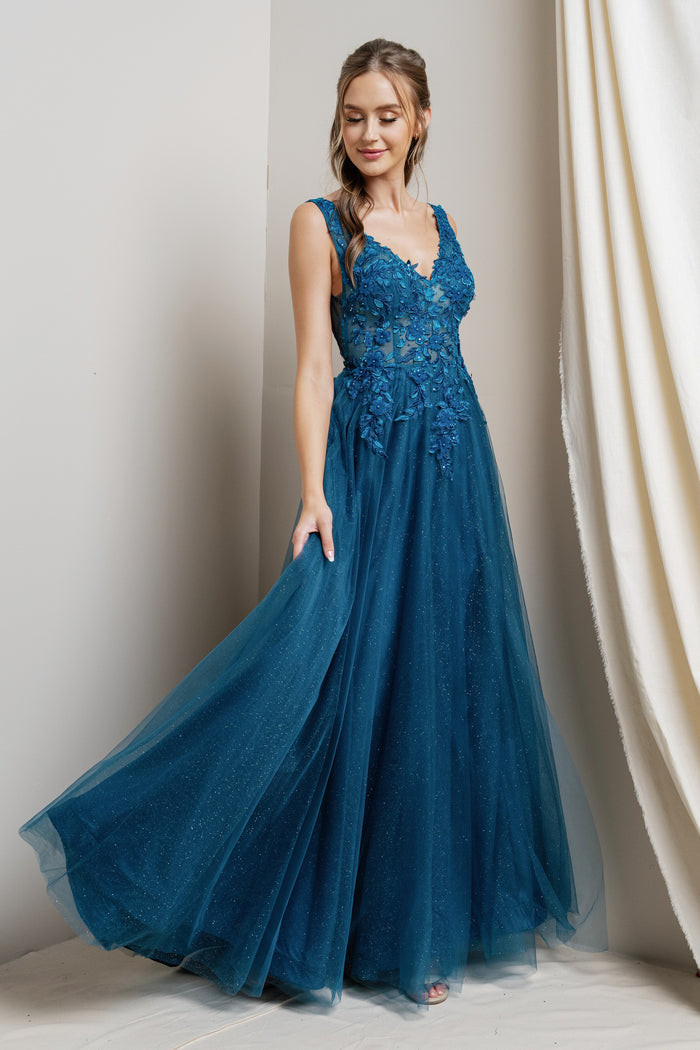 Donatella Dress in Teal