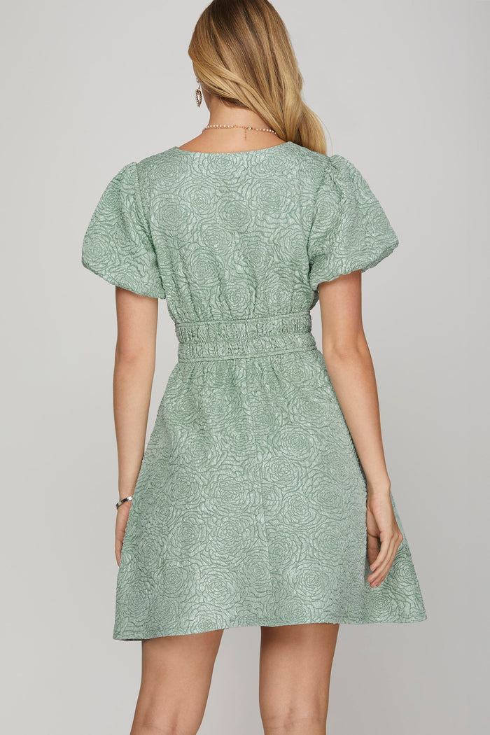 Don't Be Shy Dress in Sage
