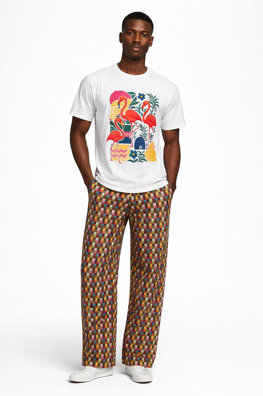DOS FLAMINGO TSHIRT- WHITE