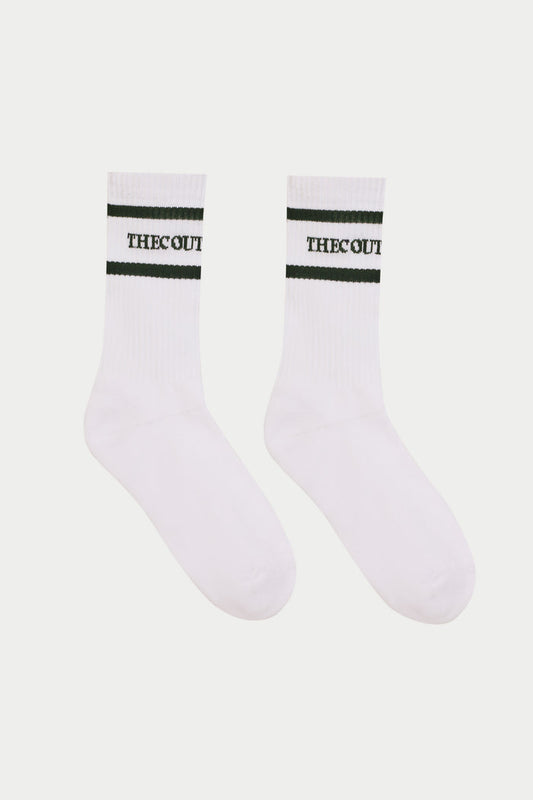 DOUBLE STRIPE COPYRIGHT SOCK - FOREST