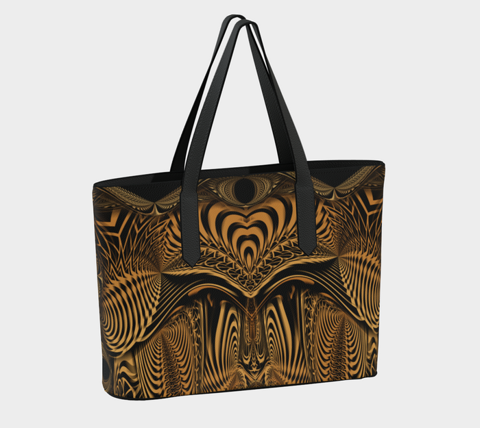 Down the Ribbit Hole Vegan Leather Tote Bag