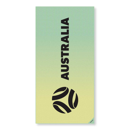 Dritimes x Football Australia Beach Towel - Green/Gold Fade