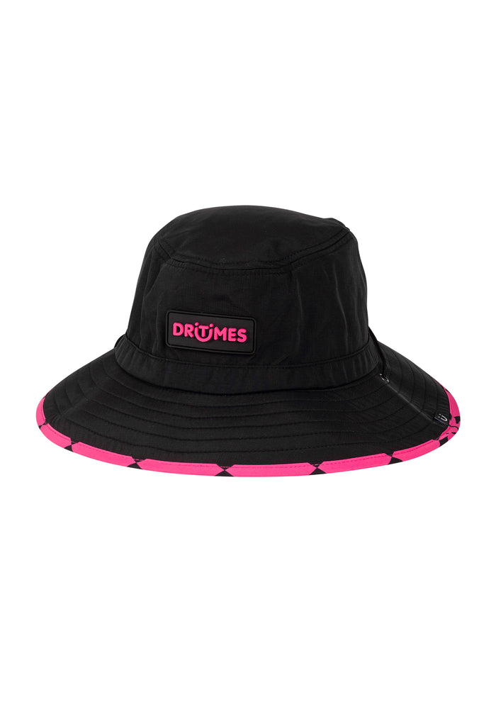 DT26 | Checked Out Black Pink Bucket Hat