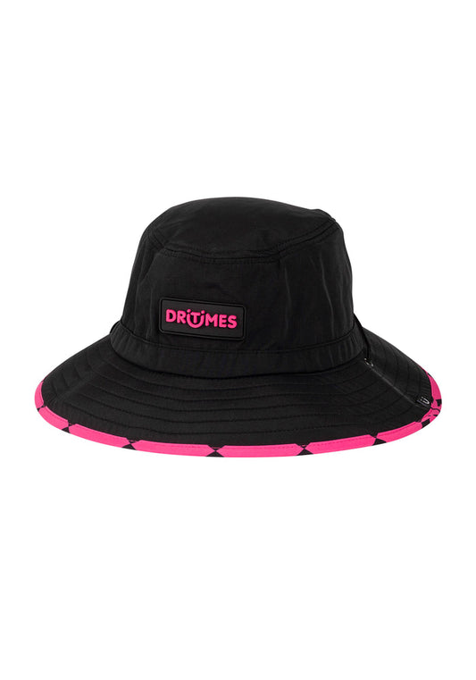 DT26 | Checked Out Black Pink Bucket Hat