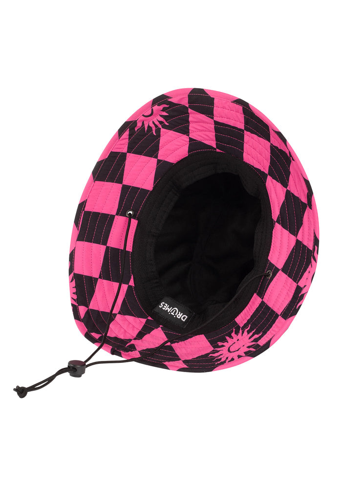 DT26 | Checked Out Black Pink Bucket Hat