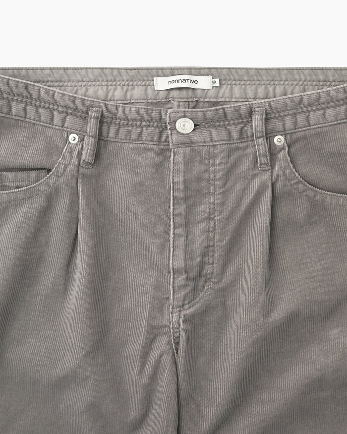 Dweller 5P Jeans Tp Cotton Cord Sulfur Dye Gray