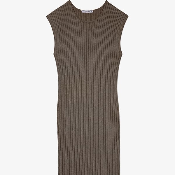 Packshot image of the dylan dress in safari | Still | Exclude