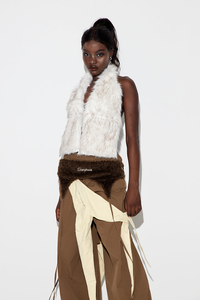 Eadmund Faux Fur Backless Top