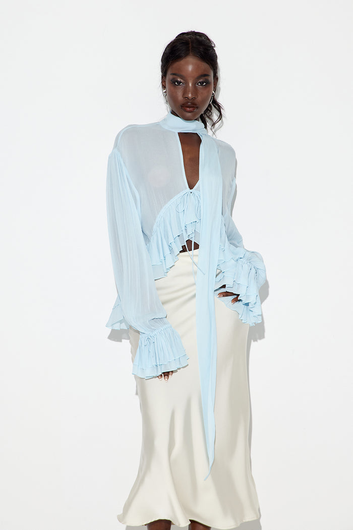 Eadweard Plunge Scarf Top