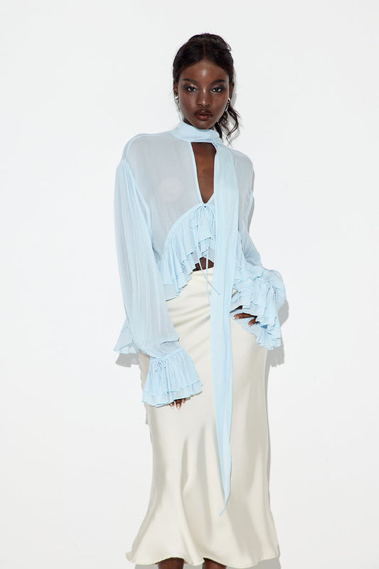 Eadweard Plunge Scarf Top