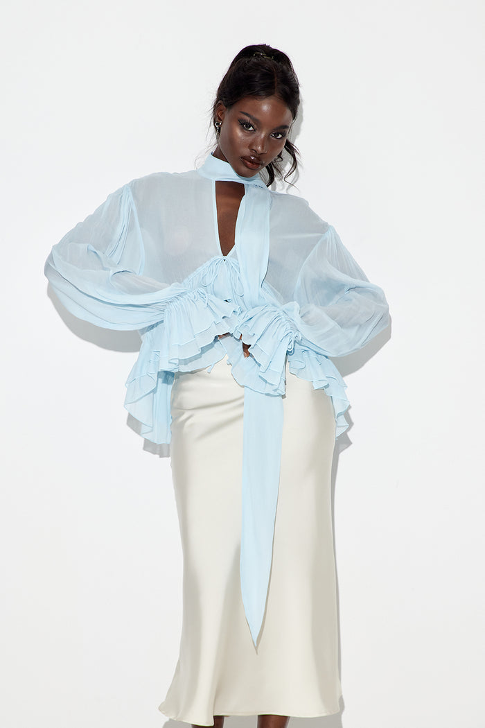 Eadweard Plunge Scarf Top