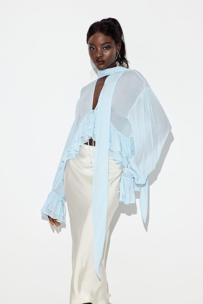 Eadweard Plunge Scarf Top