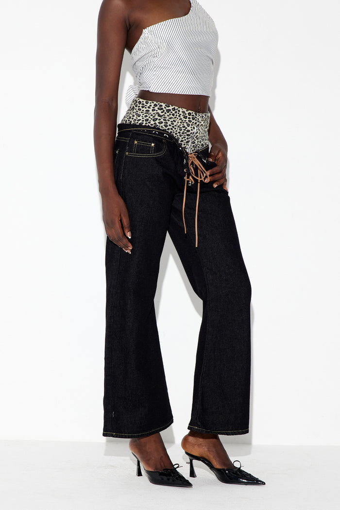 Ebenezer Leopard Star Jeans