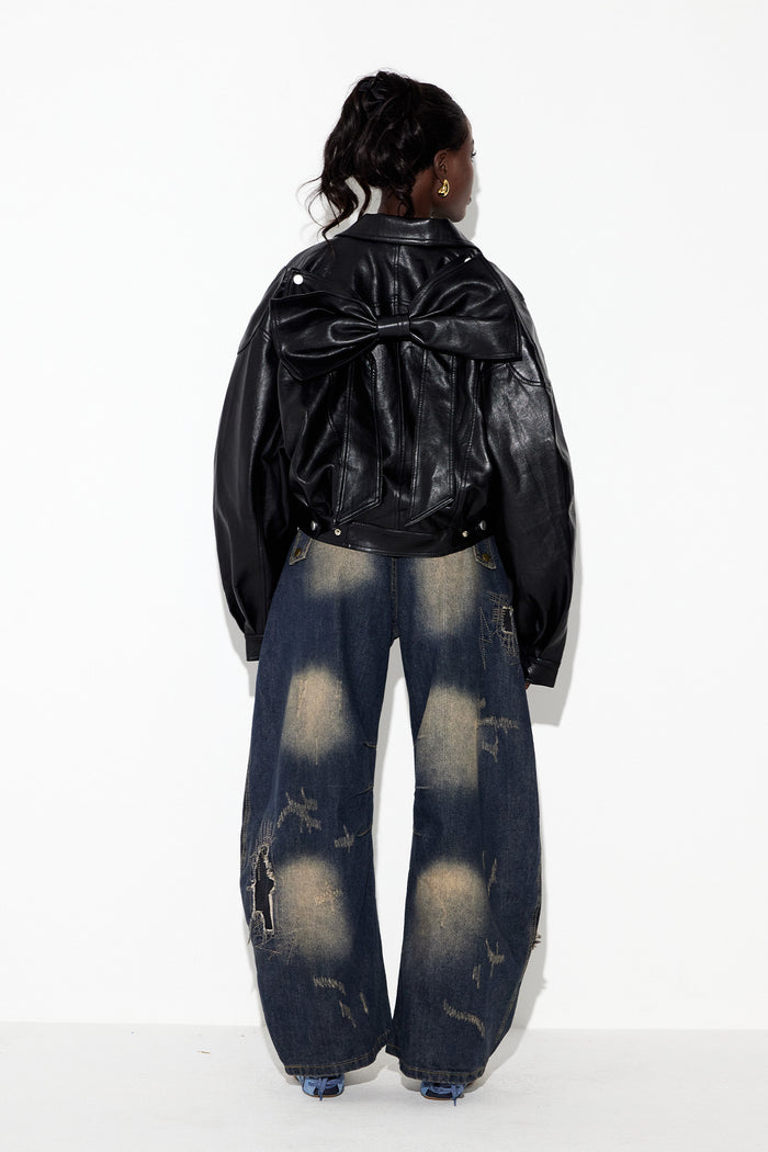 Ebrar Deconstruct Ripped Jeans