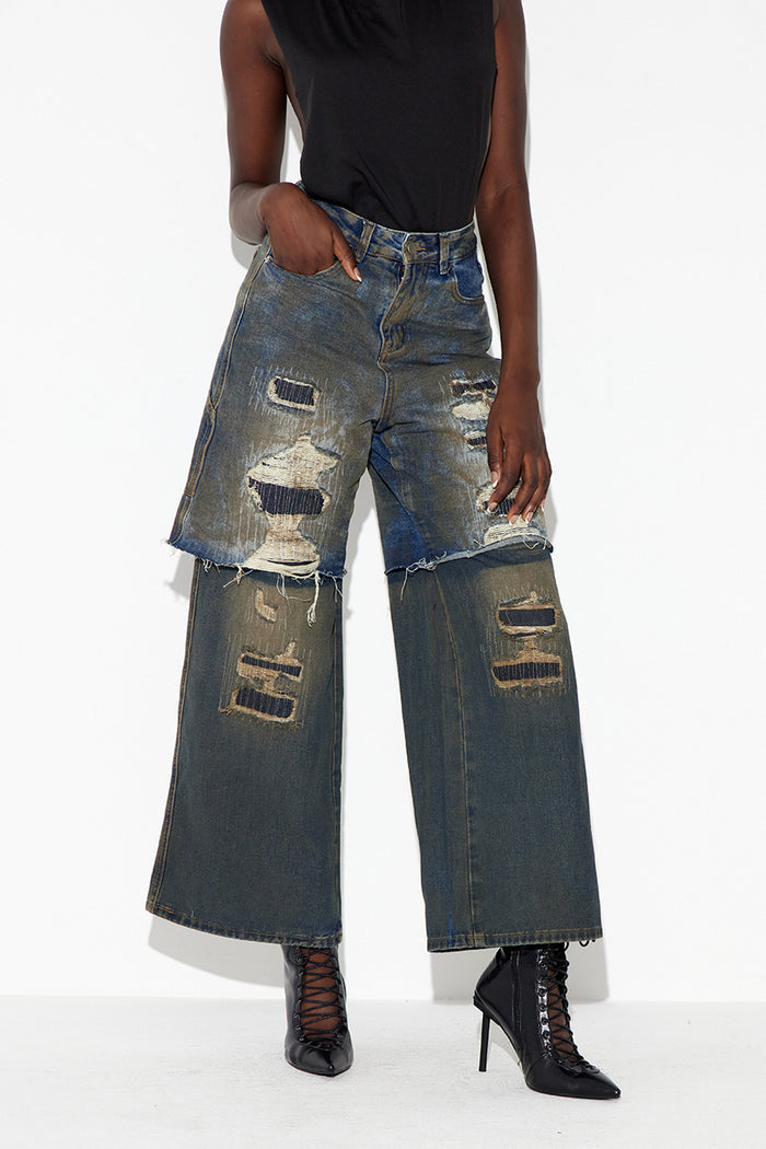 Echthigern Deconstruct Ripped Jeans
