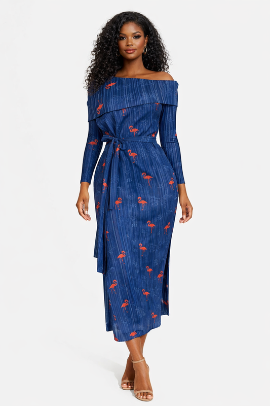 ELLE ZUKI SKIRT SET - NAVY BLUE