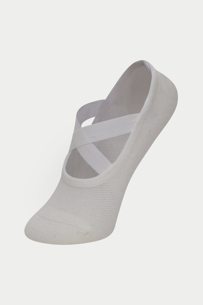 EMBLEM BARRE GRIP SOCKS - BONE