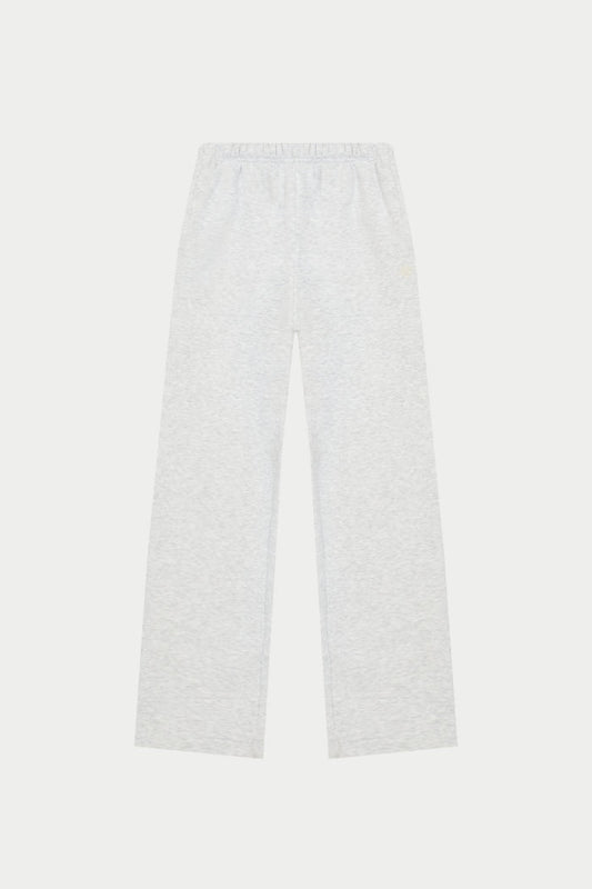 EMBROIDERED CREST RELAXED JOGGERS - GREY MARL