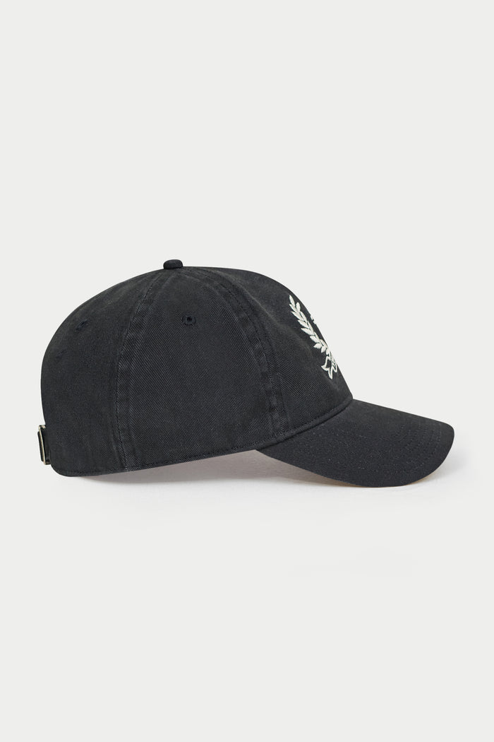 EMBROIDERY CREST CAP - NAVY