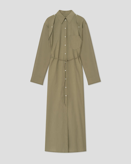 Erisha - Maxi shirt dress - Moss