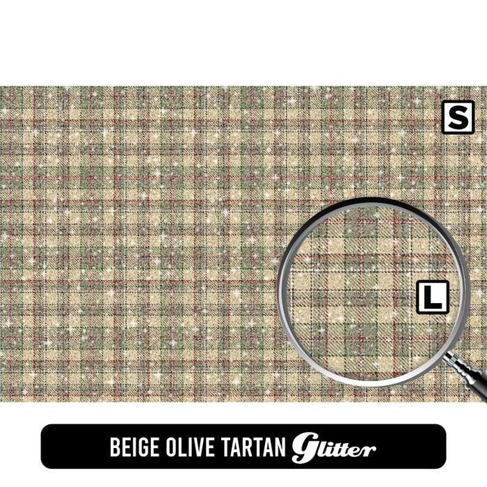 Beige Olive Tartan