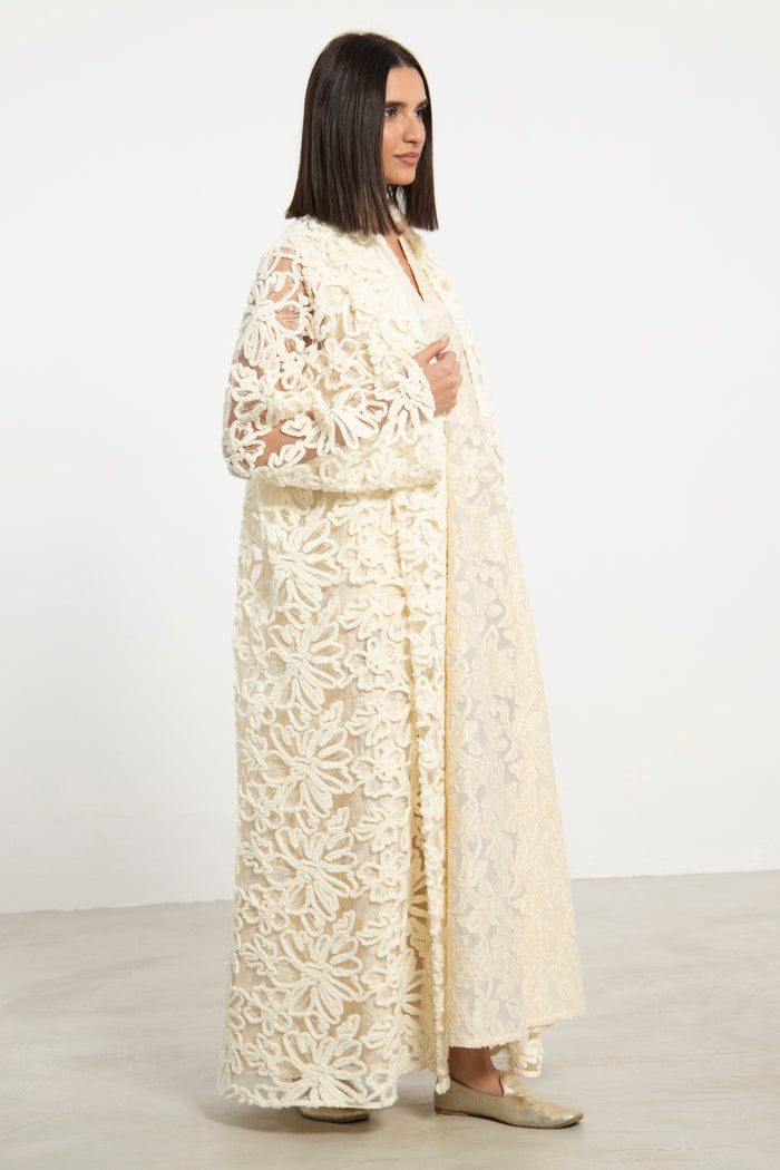 Fay Tulle Off-White Coat