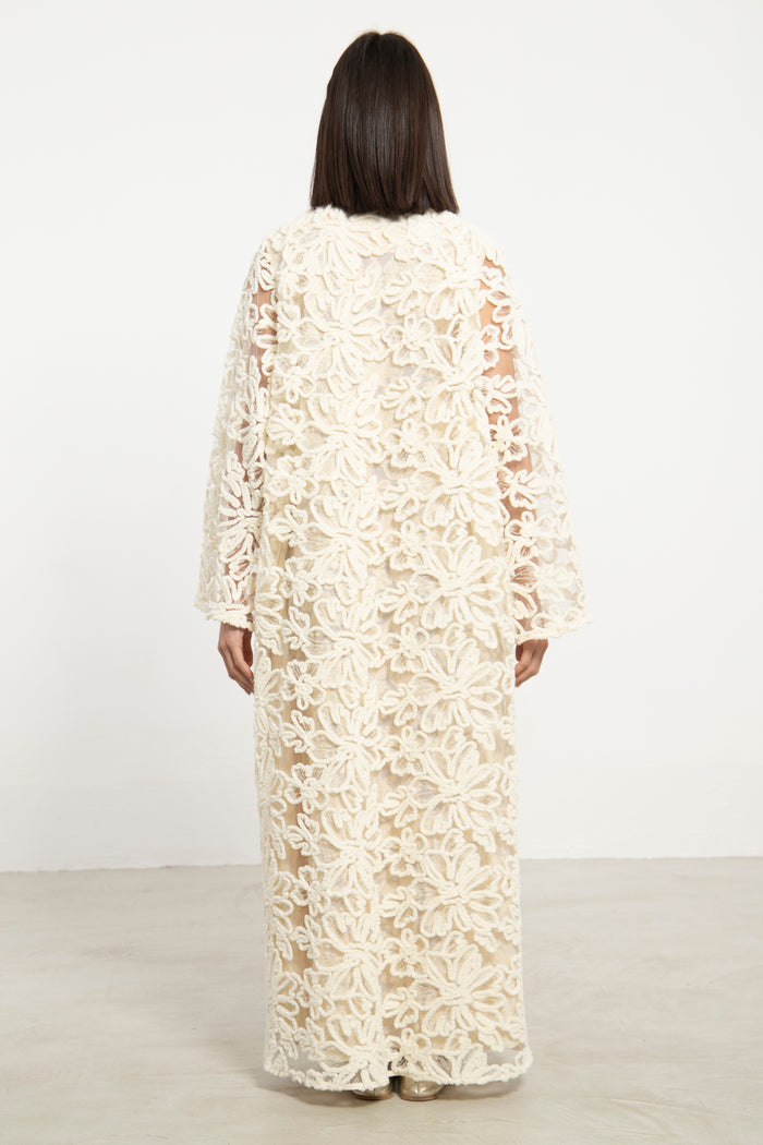 Fay Tulle Off-White Coat
