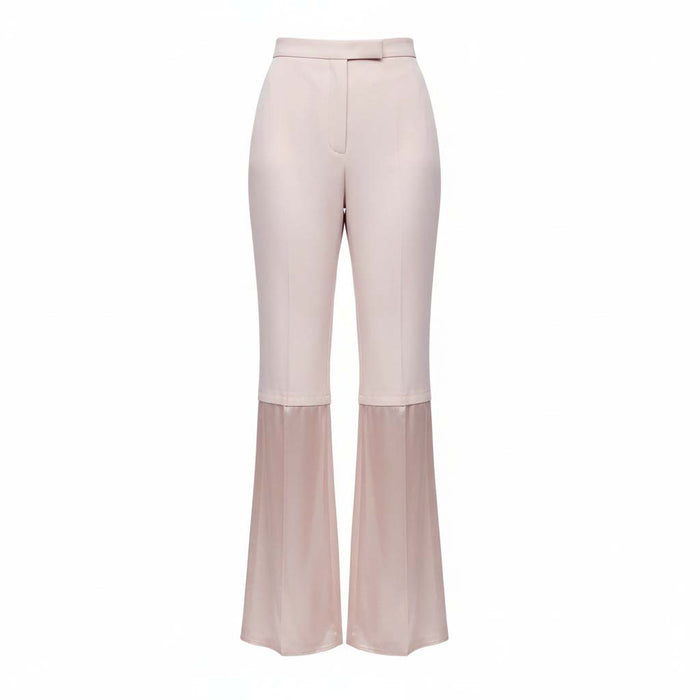 FENDI BLUSH PINK SILK TROUSERS - SIZE 34