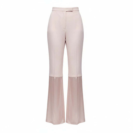FENDI BLUSH PINK SILK TROUSERS - SIZE 34