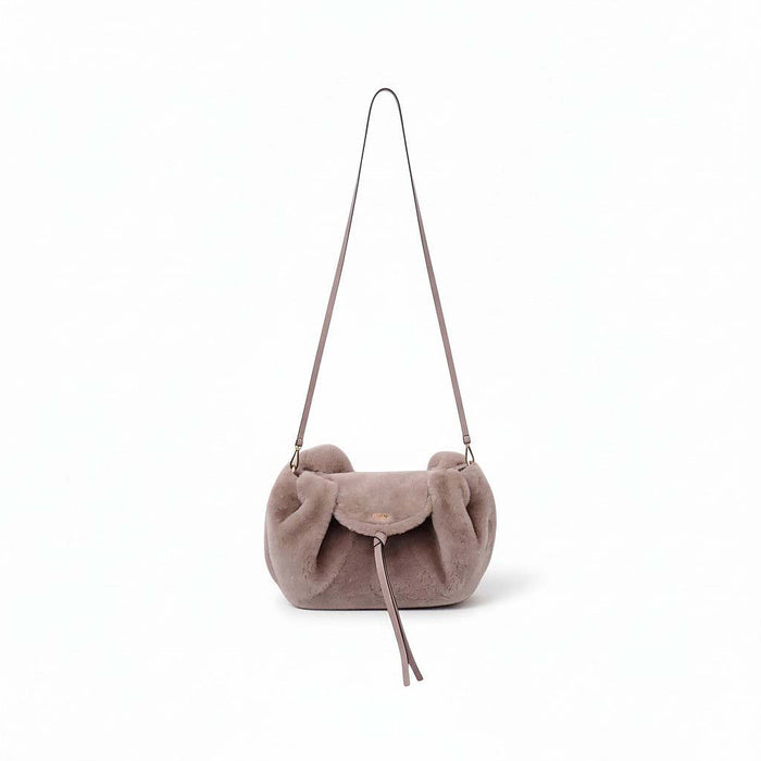 FENDI TAUPE TEDDY SMALL SPY BAG