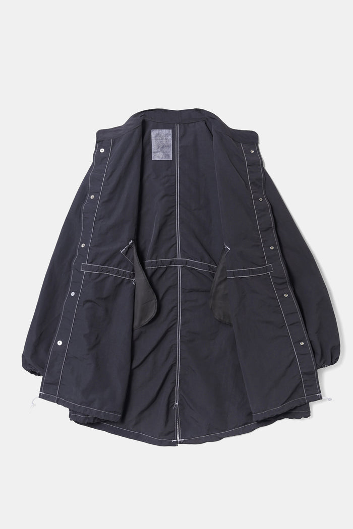Fifth Over-Dyed Nylon Snow Fishtail JKT Black