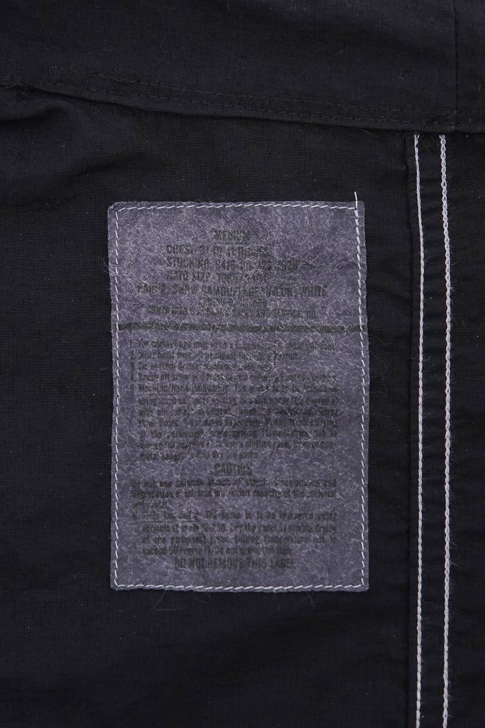 Fifth Over-Dyed Nylon Snow Fishtail JKT Black