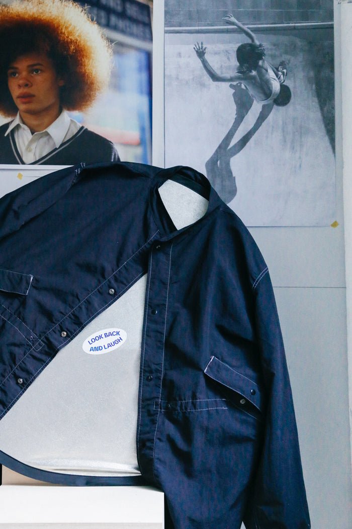 Fifth Over-Dyed Nylon Snow Fishtail JKT Black