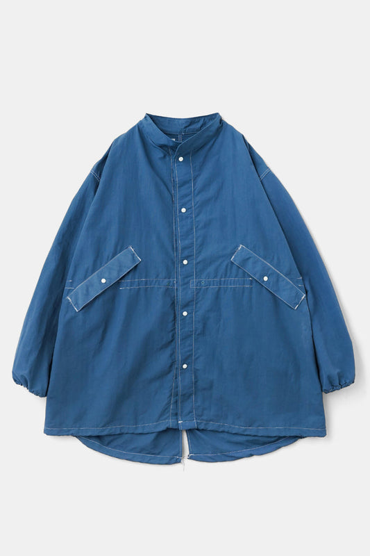 Fifth Over-Dyed Nylon Snow Fishtail JKT Blue