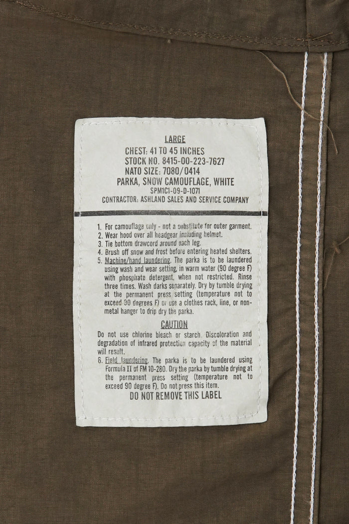 Fifth Over-Dyed Nylon Snow Fishtail JKT Olive